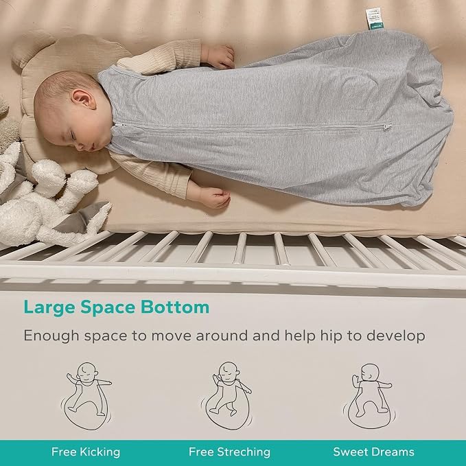 Rayon Made from Bamboo Sleep Sacks 0.5 TOG summer Wearable Blanket Baby 6-12 - Image 4