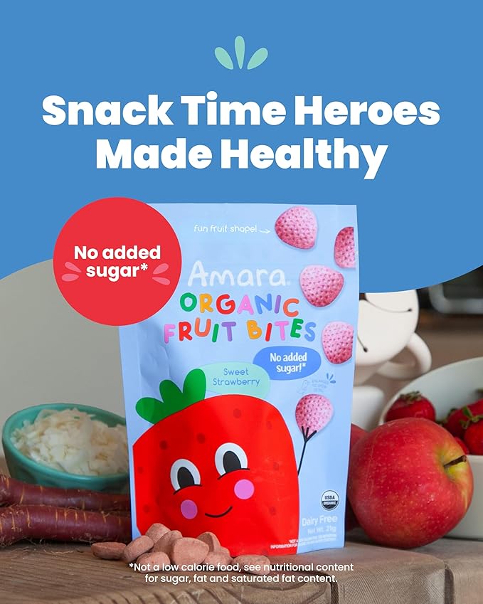 Amara Organic Fruit Bites Sweet Strawberry - Image 4