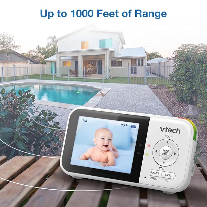 VTech VM819 Baby Monitor with Camera and Audio, 2.8” Screen Portable Baby Camera - Image 12