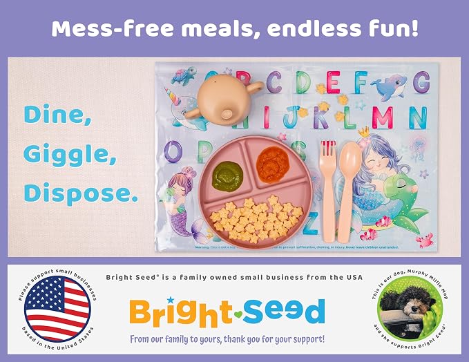 Disposable Placemats for Baby, Toddlers and Kids, 40 Disposable Baby Placemats - Image 6