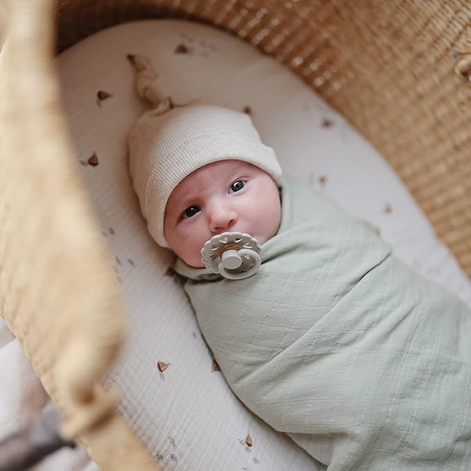 mushie Muslin Baby Swaddle Blanket | 100% Organic Cotton - Image 5