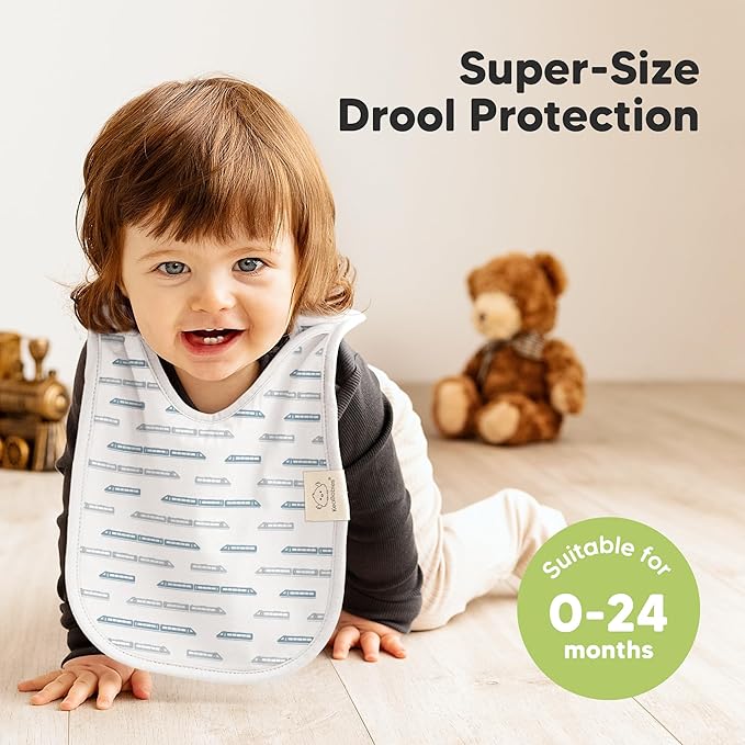 8-Pack Baby Bibs for Boys, Girls - Image 2