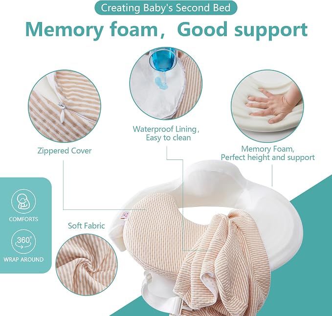 QSTEHEML Nursing Pillow for Breastfeeding - Image 6