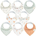 8-Pack Organic Baby Bandana Bibs by KeaBabies