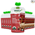 Sprout Organic Baby Food, Stage 2 Pouches, Apple Oatmeal Raisin by SproutOrganics