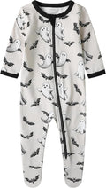 O2 BABY Baby Boys Girls Organic Cotton Zip-Front Sleeper Pajamas, Footed Sleep by O2BABY