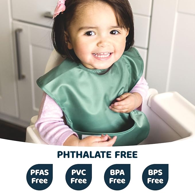 Tiny Twinkle Mess Proof Baby Bibs - Image 2