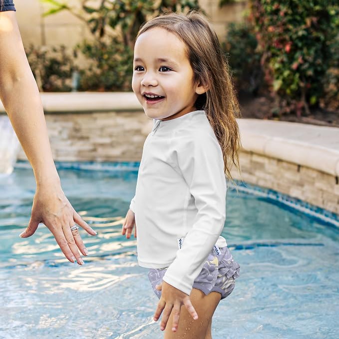 green sprouts Baby Toddler Eco Ruffle Snap Swim Diaper - Image 2