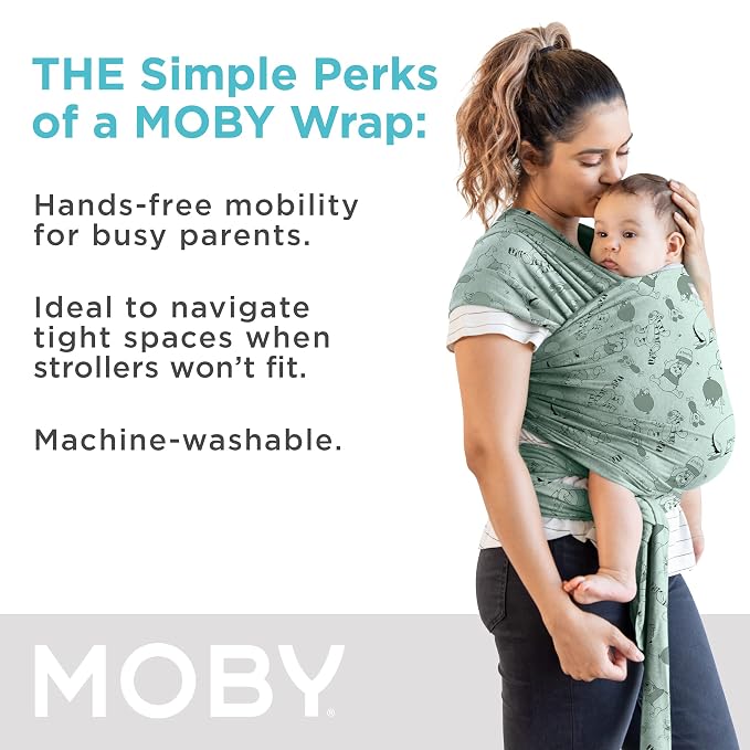 Moby Baby Wrap Carrier Featherknit - Image 3