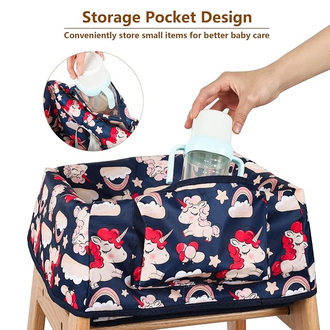 High Chair Cover for Baby Restaurant: Sprouterie Baby High Chair Covers for - Image 6