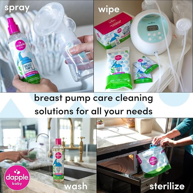Dapple Breast Pump Soap Baby, 8 Fl Oz Bottle, Fragrance Free, Plant Based & - Image 8