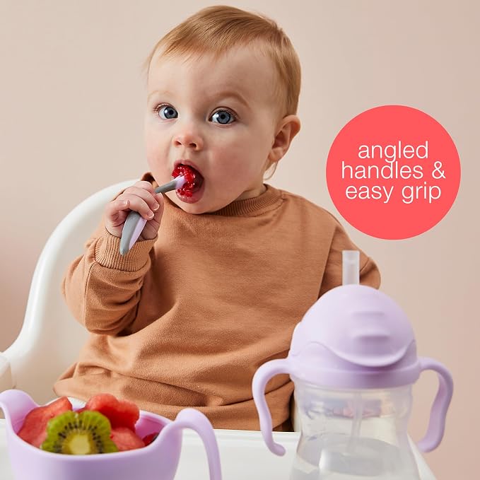 b.box Toddler Cutlery Set – Patented FLORK Flower Fork & Easy-Grip Spoon - Image 4