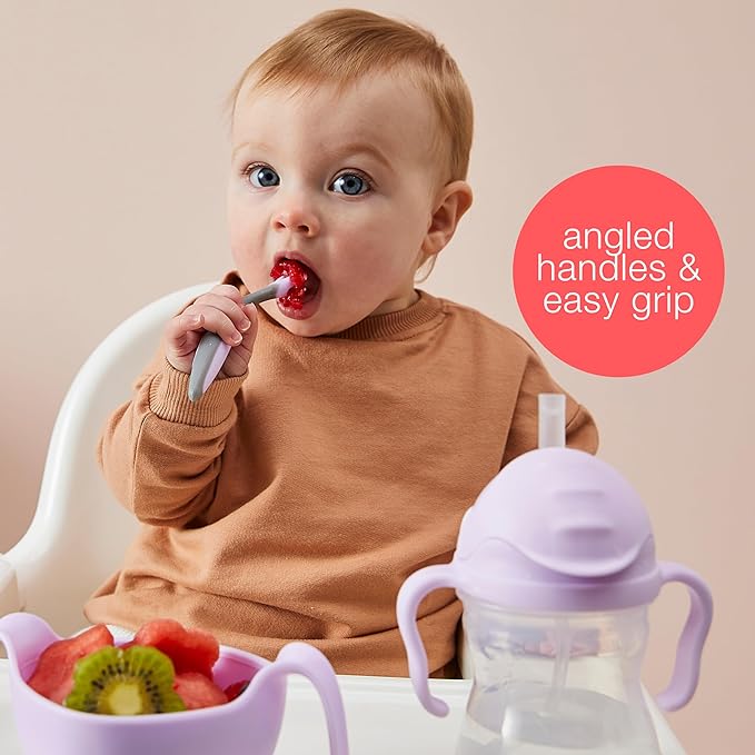 b.box Toddler Cutlery Set – Patented FLORK Flower Fork & Easy-Grip Spoon - Image 4