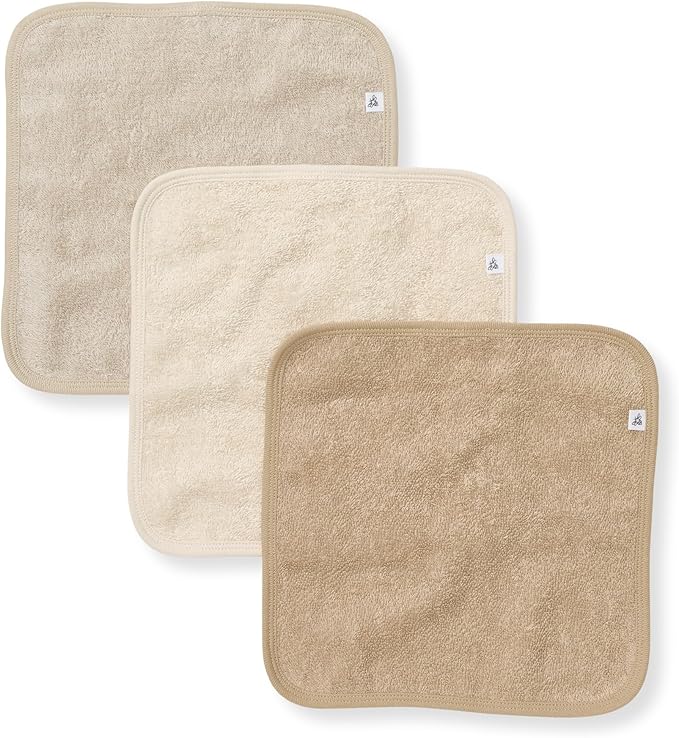 Burt's Bees Baby Infant Washcloths, 100% Organic Cotton, Soft and Super by BurtsBeesBaby