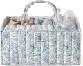 Blissful Diary Floral Diaper Caddy Organizer, Stylish Nursery Storage Basket by ForEveryBabysBetterLife