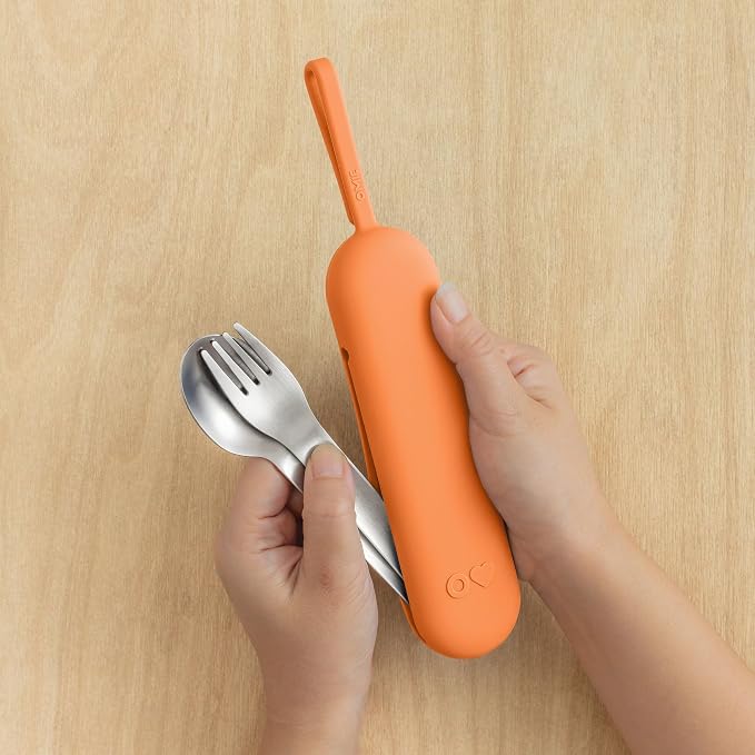 Omie OmieBox Travel Utensil Set | Fork and Spoon - Image 3