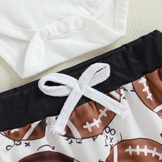 Baby Boy Hockey Outfit New Player in Town Long Sleeve Romper Long Pants Hat Set - Image 6