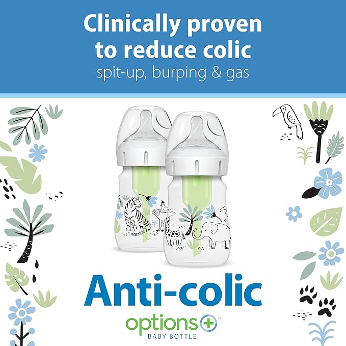 Dr. Brown’s Natural Flow® Anti-Colic Options+™ Wide-Neck Baby Bottle Designer - Image 3