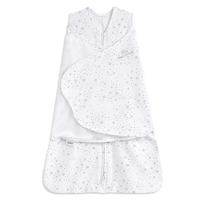 HALO 100% Cotton Sleepsack Swaddle, 3-Way Adjustable Wearable Blanket, TOG 1.5 by HALO