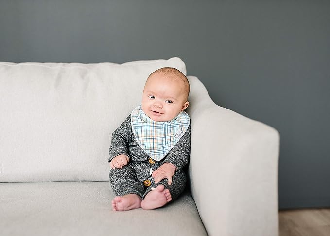 Copper Pearl 4 Pack Soft Cotton Baby Bibs - Image 3