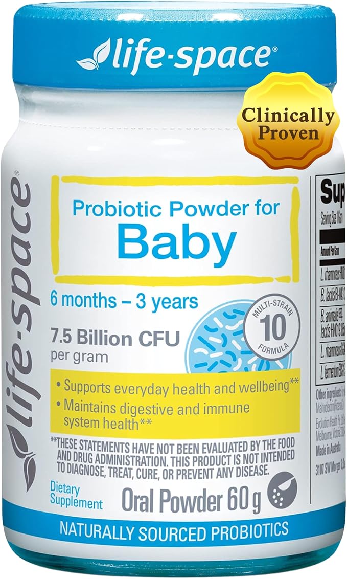 Life-Space 60 Grams, for 0-36 Month Baby, 7.5 Billion CFU & Multi Strain by Life-Space