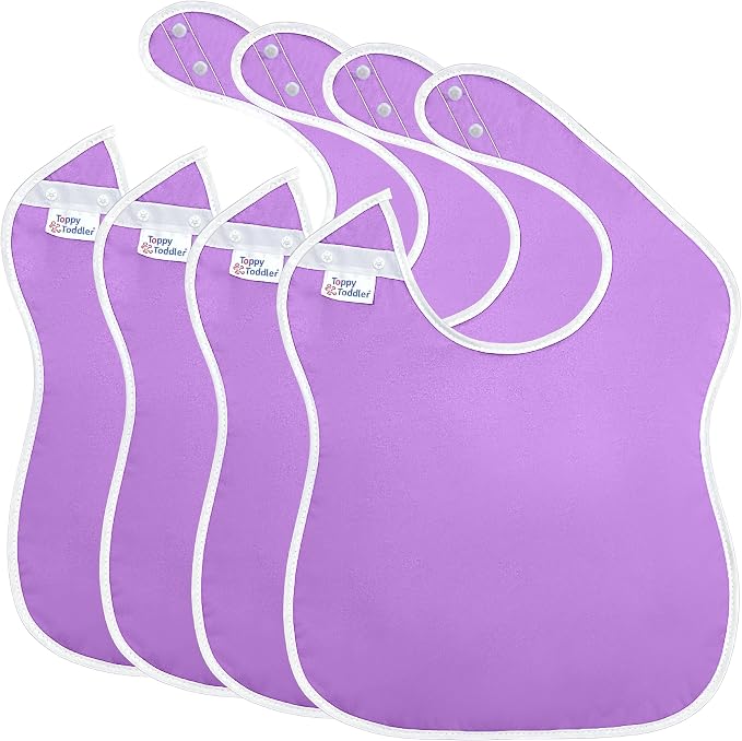 Large Waterproof Bibs Pastel Collection by ToppyToddlerUSA
