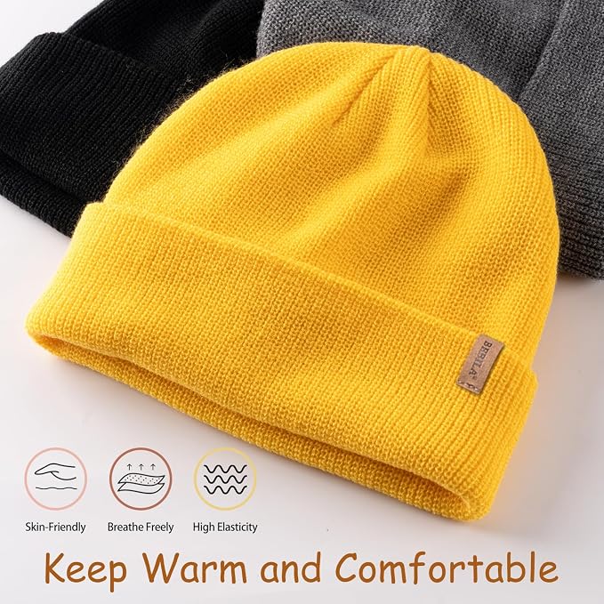 Bebila Baby Beanie Toddler Infant Winter Hats Knit Warm Caps - Image 2