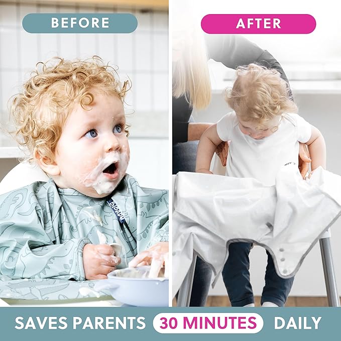 BIBaDO - Long Sleeve Baby Bibs - Babies & Toddlers 6-36 Months - Coverall Baby - Image 5