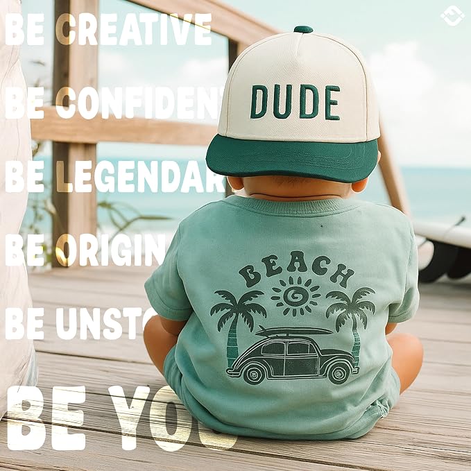 Funky Junque Premium Kids Trucker Hat Vintage Snapback Baseball Cap - Image 8