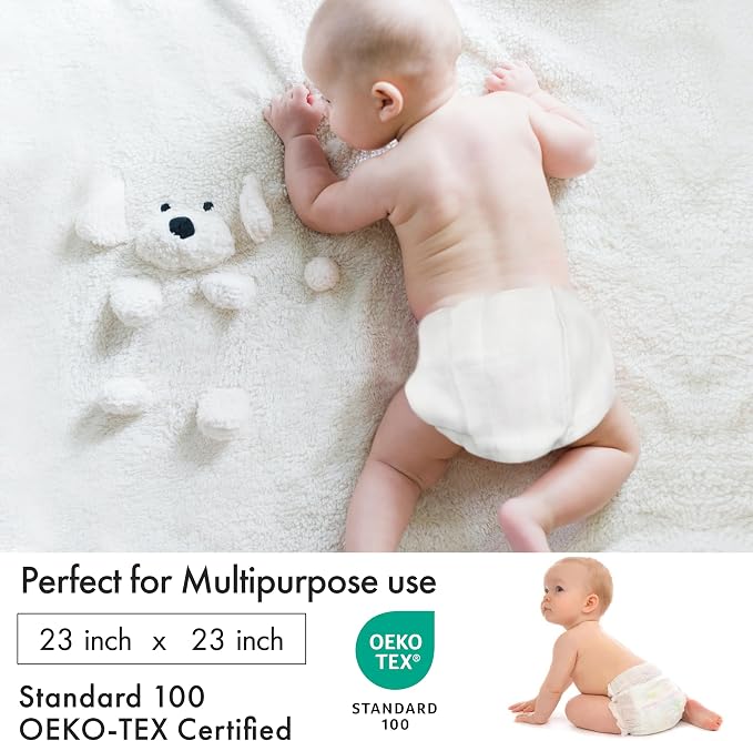RUVANTI Unisex Birdseye Flat-Fold Cloth Diapers - Image 4