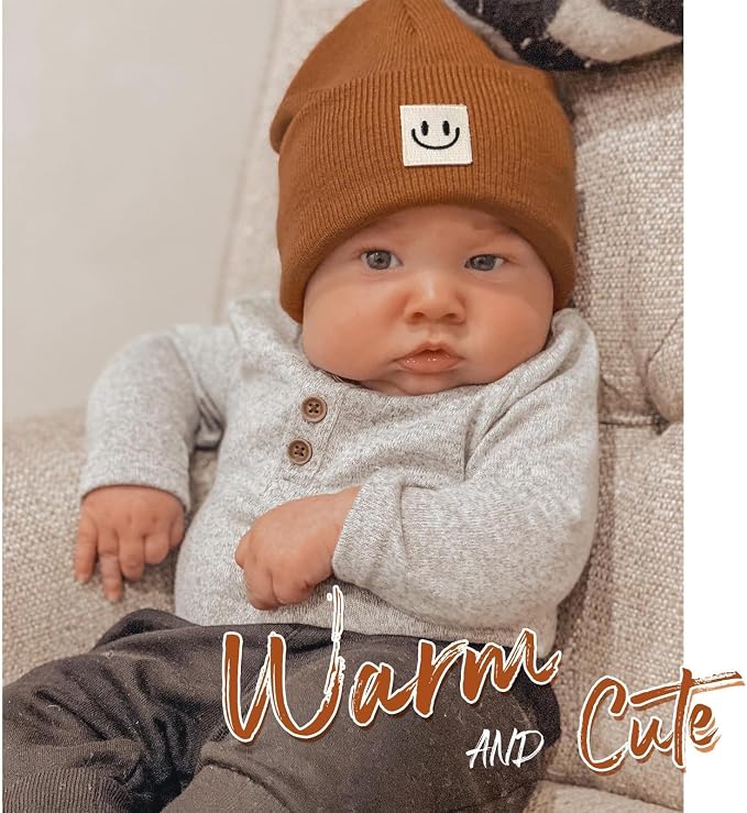 FURTALK Baby Beanie Cute Toddler Winter Hat Knit Boys Girls Warm 2 Pack Kids - Image 3
