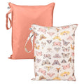 Tiny Twinkle Wet Dry Bag – 2 Pack Reusable Waterproof & Mess Proof Wet Bags by TinyTwinkle