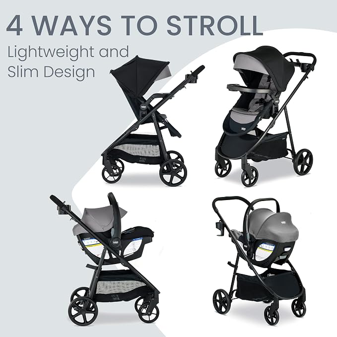 Britax Willow Brook S+ Baby Travel System, Infant Car Seat and Stroller Combo - Image 2