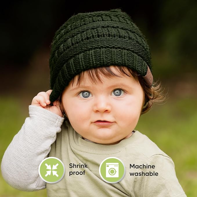 3-Pack Baby Beanies for Boys, Girls - Image 6