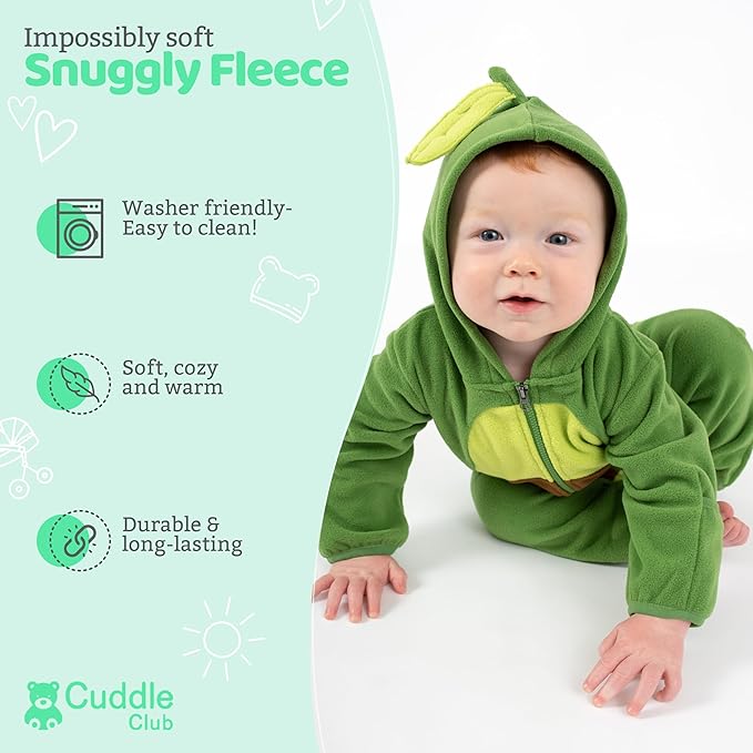 Cuddle Club Fleece Baby Bunting Bodysuit - Image 2