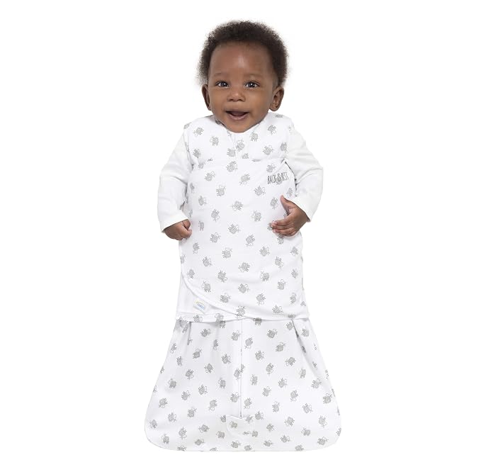 HALO 100% Cotton Sleepsack Swaddle, 3-Way Adjustable Wearable Blanket, TOG 1.5 - Image 4