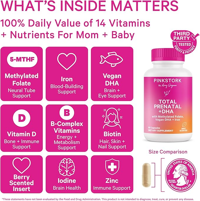 Pink Stork Total Prenatal Vitamins - Image 2