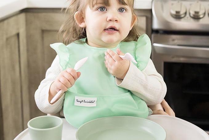 Tiny Twinkle Mess Proof Baby Bibs - Image 4