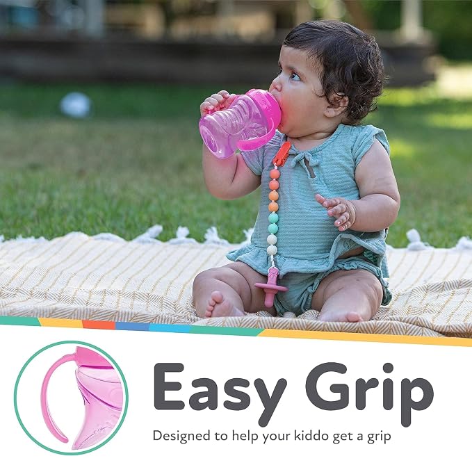 Nuby Clik-It Grip N' Sip Soft Spout No-Spill Training Sippy Cup - 10 oz - 4+ - Image 5