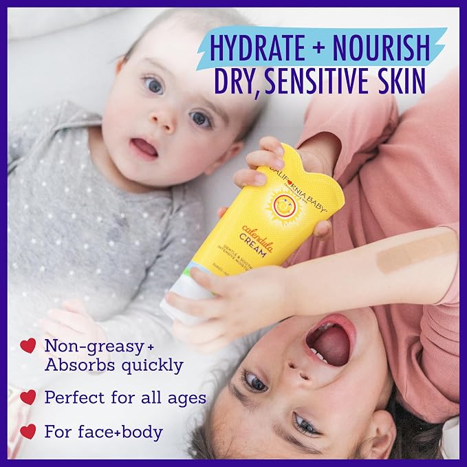 California Baby Calendula Cream | 100% Plant-Based Moisturizer | Lavender Baby - Image 5