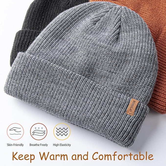 Bebila Baby Beanie Toddler Infant Winter Hats Knit Warm Caps - Image 2