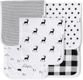 5-Pack Organic Cotton Burp Cloths – Large, Ultra-Soft 3-Layer Towels by KiddyStar%C2%AE