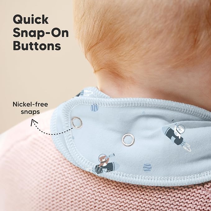 10-Pack Organic Baby Bandana Bibs - Image 8