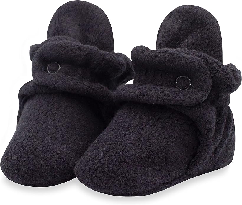 Zutano Unisex Fleece Baby Booties, Two Snap Closure, Newborn to 24 Months by Zutano