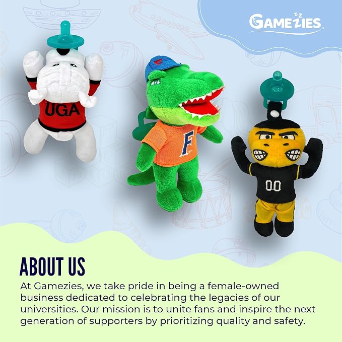 Gamezies Baby Boy and Girl Silicone University of Oklahoma Bloomer Plush - Image 6