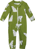 Owlivia Organic Cotton Baby Boy Girl Zip up Sleep 'N Play Pjs, Long Sleeve by Owlivia