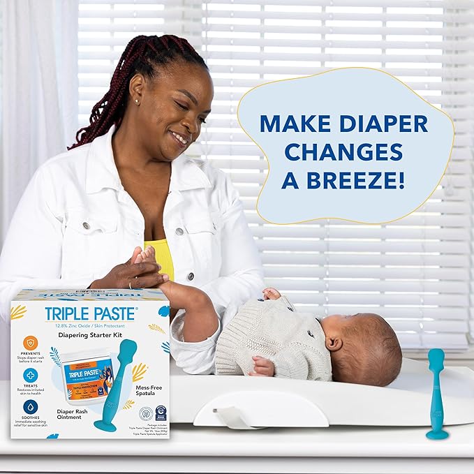 Triple Paste Diaper Rash Cream and Spatula Bundle - 16 oz Zinc Oxide Ointment - Image 6
