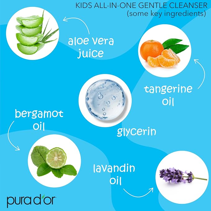 PURA D'OR 16 Oz Kids Wash - Image 3