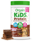 Orgain Kids Protein Powder Shake Mix, Chocolate Brownie - 8g Grass-Fed Dairy by Orgain
