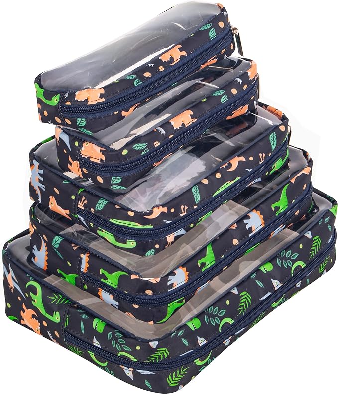 TSA Approved 5-Piece Diaper Bag Organizer Pouch Set Clear Waterproof TPU Kids - Image 6